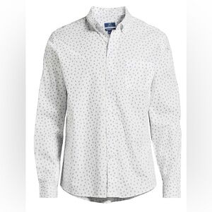 George Men's & Big Men's Long Sleeve Poplin Button-Up Shirt